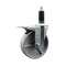 Service Caster 5'' Semi Steel Swivel 1-1/8'' Expanding Stem Caster Total Lock Brake SCC-EXTTL20S514-SSS-118 - alternate 1